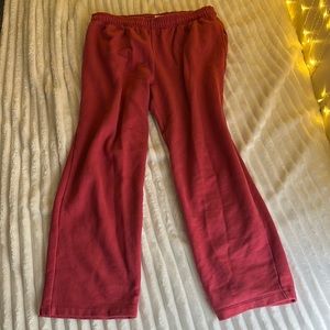 Pink GAP sweatpants, size large. Adjustable tie waistband.